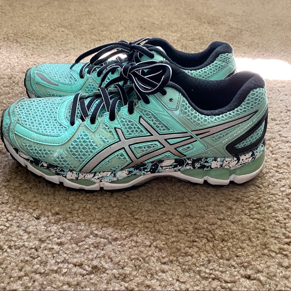 ASICS Gel Kayano 21 mint green black Sz 8